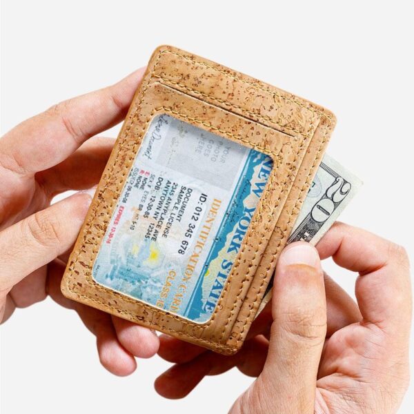 Vegan Leather Cards Holder RFID Safe - Image 8