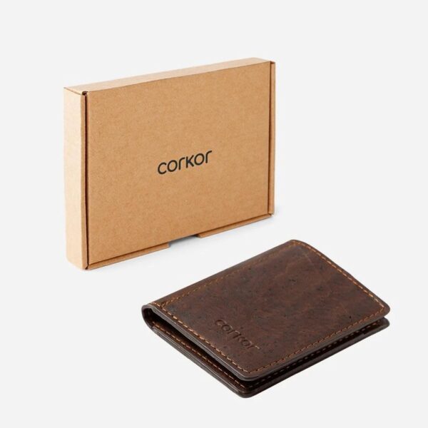 Slim Vegan Cork Leather Wallet - Image 6