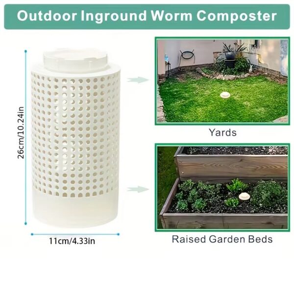 Compost Bin Outdoor Inground Worm Farm Compost Bin Kit for Raised Garden Beds at Home Farm Compost Bin for Garden - Image 4