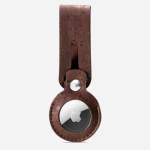 Vegan Leather Airtag Loop Holder for Apple | Cork