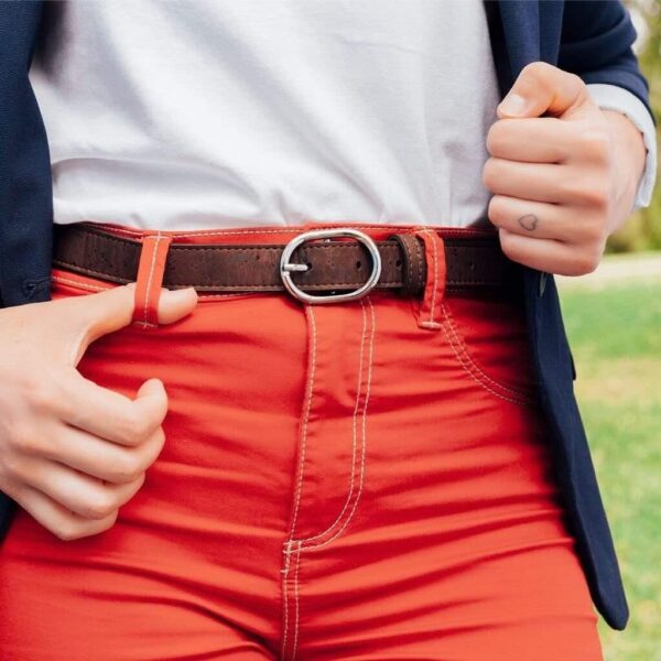 Vegan Cork Leather Belt 25Mm - Image 2