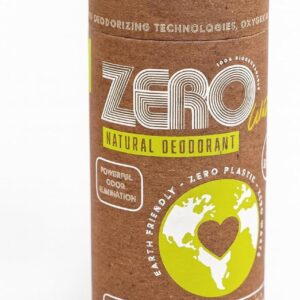 Zero Waste Dual-Strength Natural Deodorant 100% Biodegradable, Earth-Friendly, Cardboard Push-Up Tube, Plastic Free, Compost Friendly