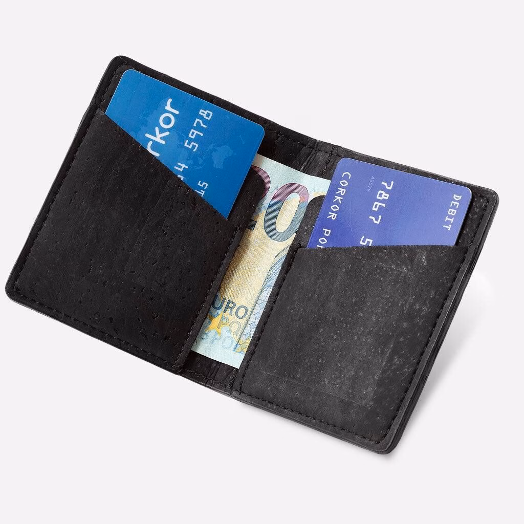 Vegan Leather Slim Wallet Coins Pocket - Image 15