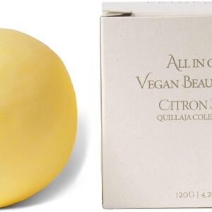 All-In-One Vegan Cruelty-Free All Natural Ingredients Handmade Citrus Shampoo Bar with Zero Waste Box Packaging