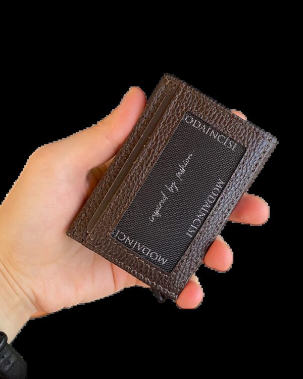 Agara – PU Leather RFID Mechanism Card Holder/Wallet - Image 10