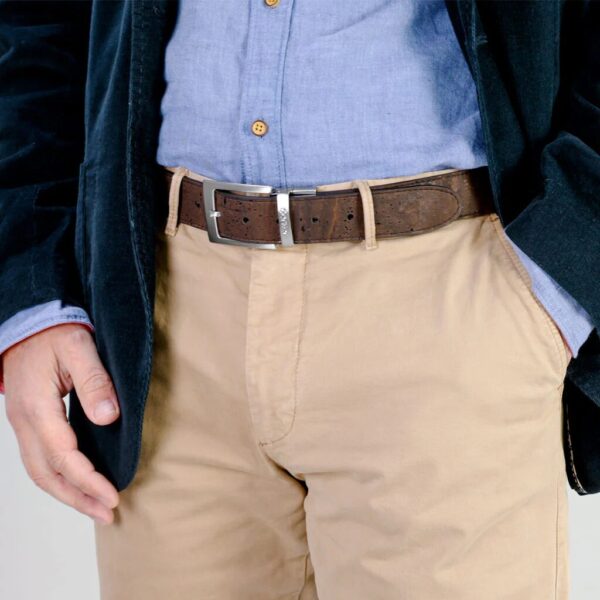 Vegan Leather Reversible Cork Belt 35MM - Image 2
