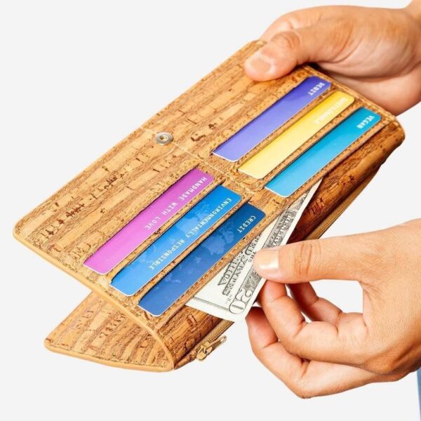 Vegan Leather Slim Women Wallet - Image 20