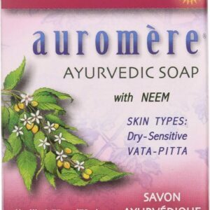 Ayurvedic Bar Soap Himalayan Rose by - All Natural Handmade and Eco-Friendly Bar Soap for Sensitive Skin - 2.75 Oz (3 Pack)