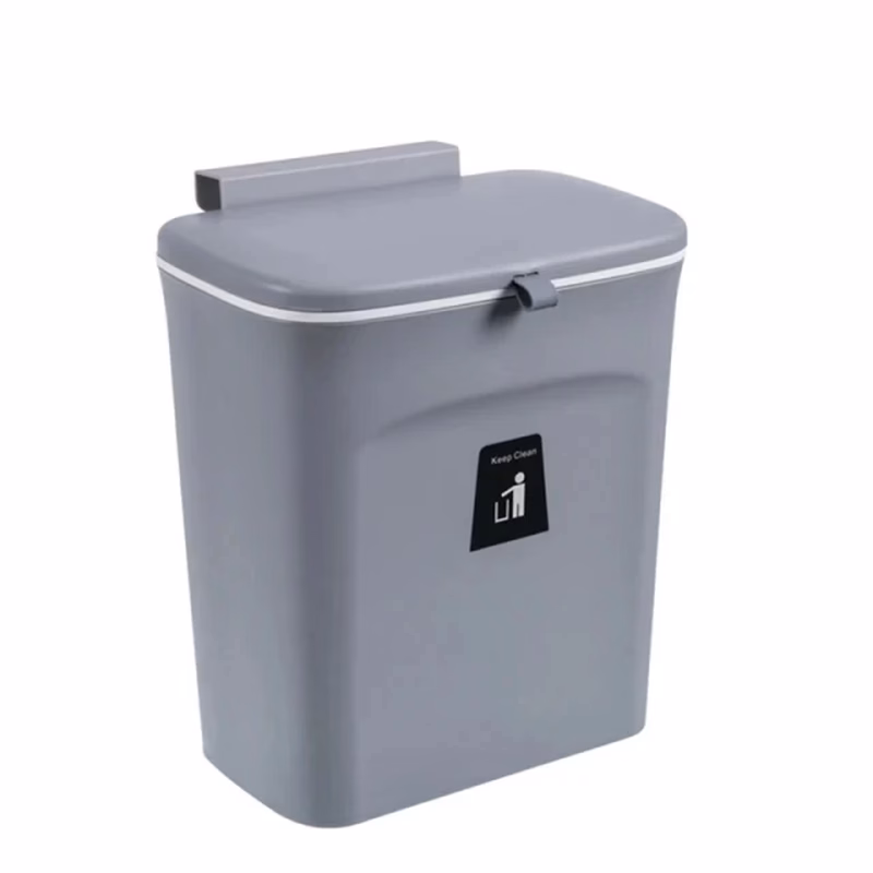 7/10L Wall Mounted Trash Can Household Galley Waste Bin Hanging Bathroom Trash Can with Lid Food Garbage Bin Kitchen Accessories - Image 8