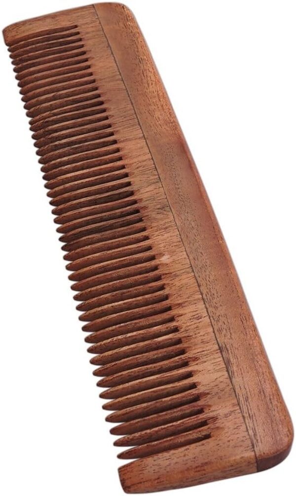 Pure Neem Wood Fine Tooth Comb for Fine Hair - Image 2