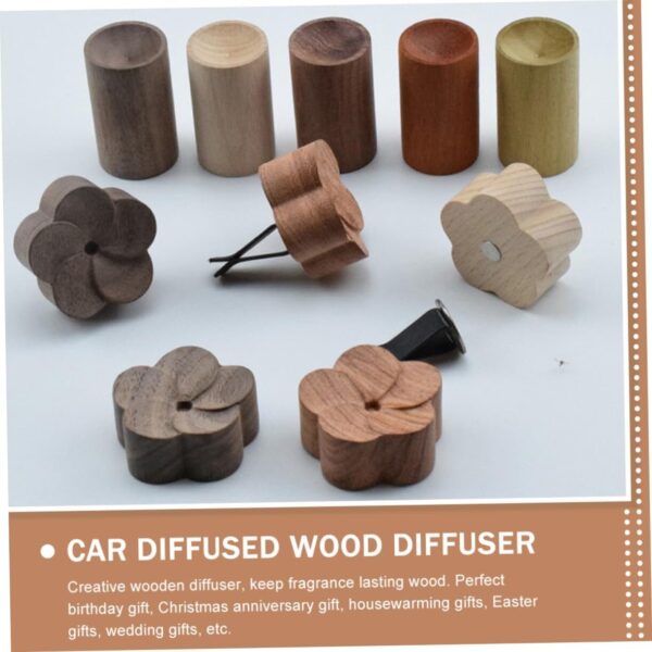 3Pcs Natural Wood Essential Oil Diffuser for Aromatherapy - Image 5