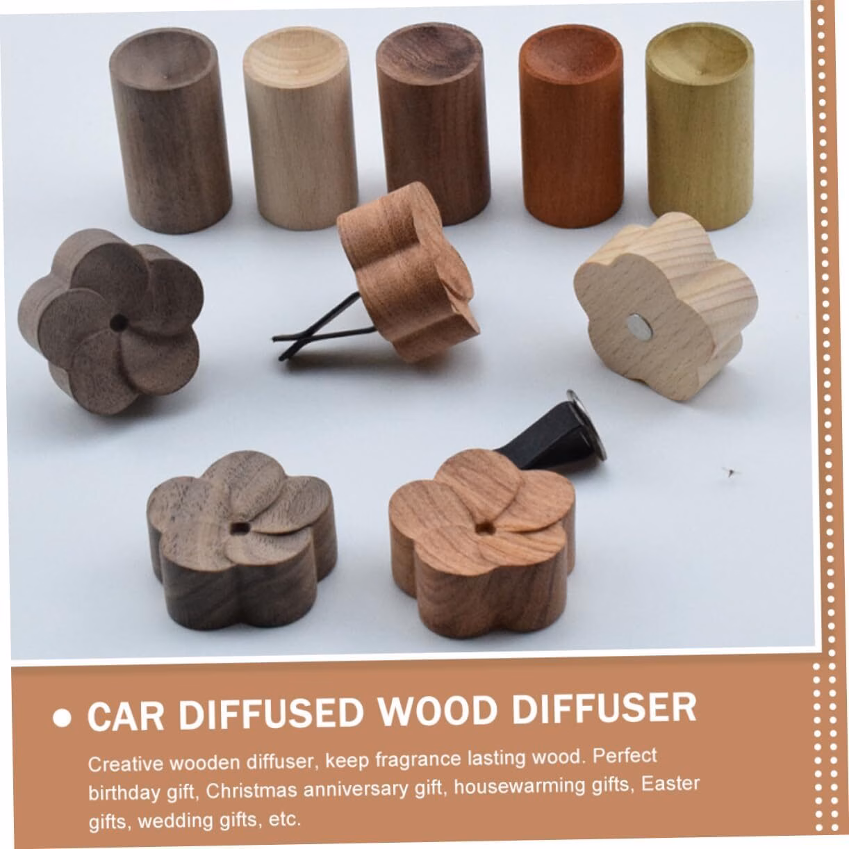 3Pcs Natural Wood Essential Oil Diffuser for Aromatherapy - Image 5