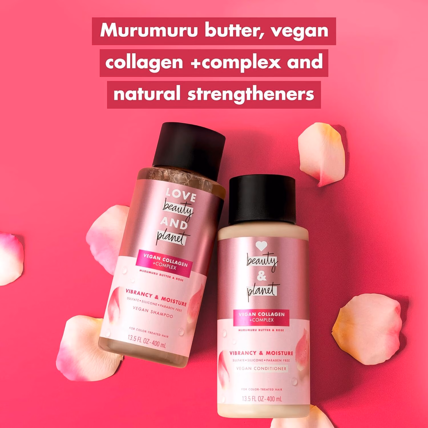 Vegan Collagen Moisture Conditioner Murumuru Butter & Rose 13.5Oz - Image 7