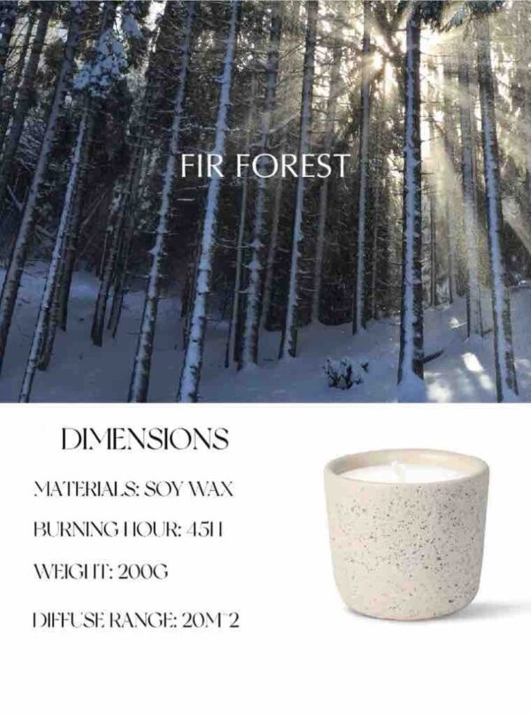 Wood Wick Soy Wax Scented Candle - Breath of Nature Scented - Fir Forest - Image 5