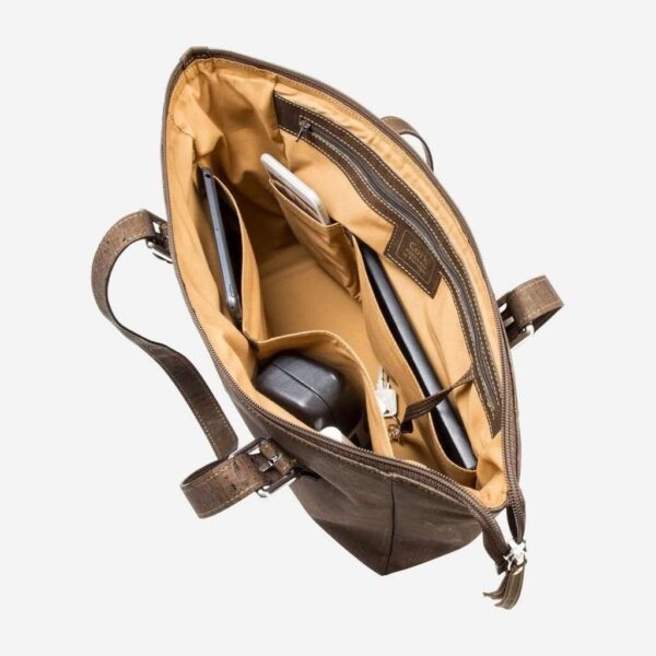 Vegan Leather Satchel Bag - Image 7