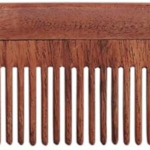 Pure Neem Wood Fine Tooth Comb for Fine Hair
