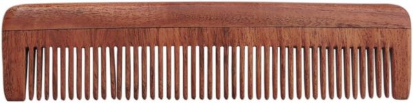 Pure Neem Wood Fine Tooth Comb for Fine Hair