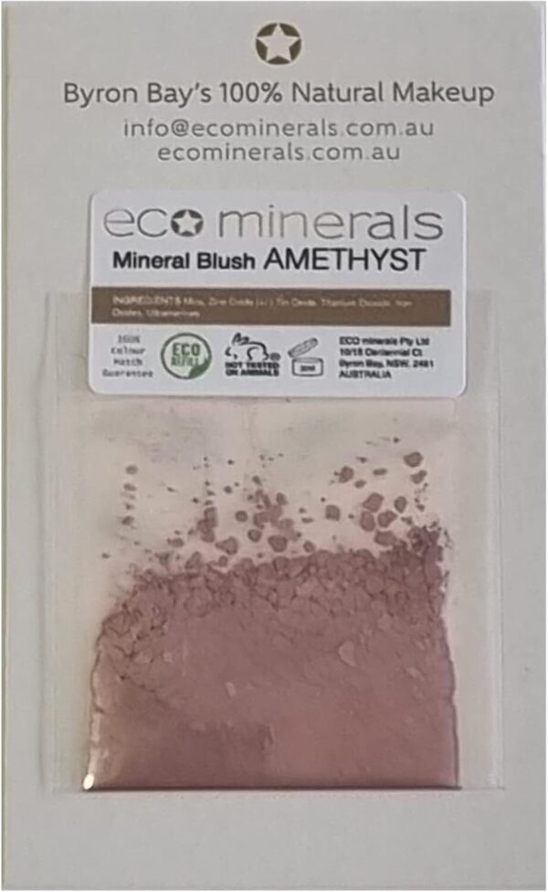 Australian Eco Minerals Mineral Blush Sample 0.3 G, Amethyst - Pinky Mauve