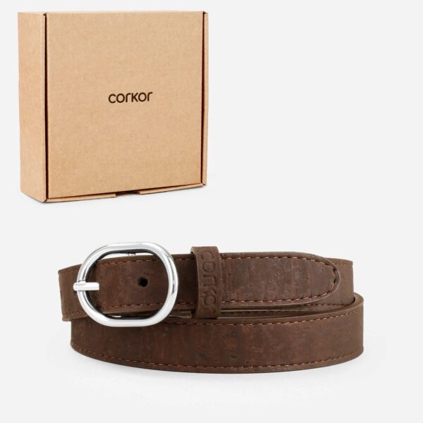 Vegan Cork Leather Belt 25Mm - Image 4