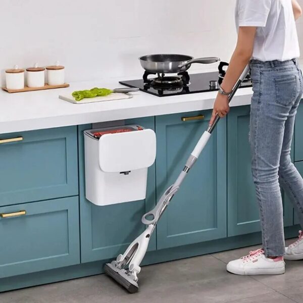 7/10L Wall Mounted Trash Can Household Galley Waste Bin Hanging Bathroom Trash Can with Lid Food Garbage Bin Kitchen Accessories - Image 5