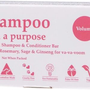 Eco-sustainable Shampoo & Conditioner Bar for Volume Hair, 135 Grams