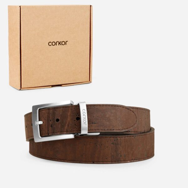Vegan Leather Reversible Cork Belt 35MM - Image 4