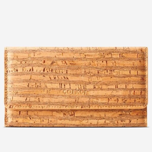 Women Vegan Cork Leather Wallet Slim - Image 19
