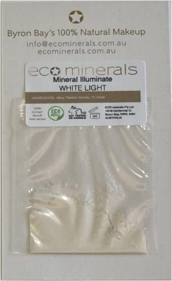 Australian Eco Minerals Illuminate Powder Sample 0.2 G, White Light