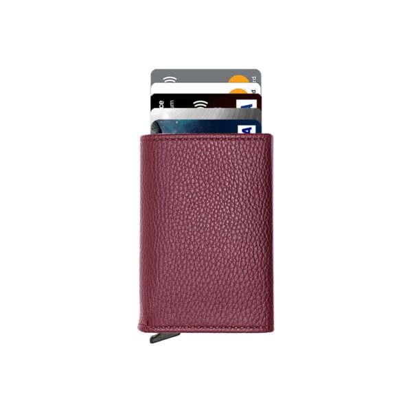 Agara – PU Leather RFID Mechanism Card Holder/Wallet - Image 7
