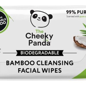 Premium Sustainable Face Wipes Eye Makeup Remover | Coconut Scented (Pack of 25)