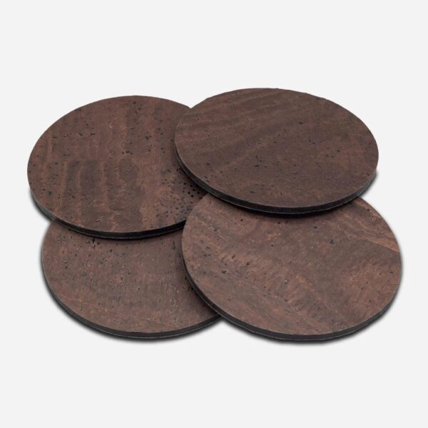 Vegan Leather Cork Coasters - Set of 4 - Image 7
