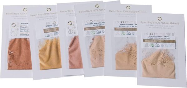 Australian Eco Minerals Flawless Makeup Sample Pack for Light/Fair Matte Finish