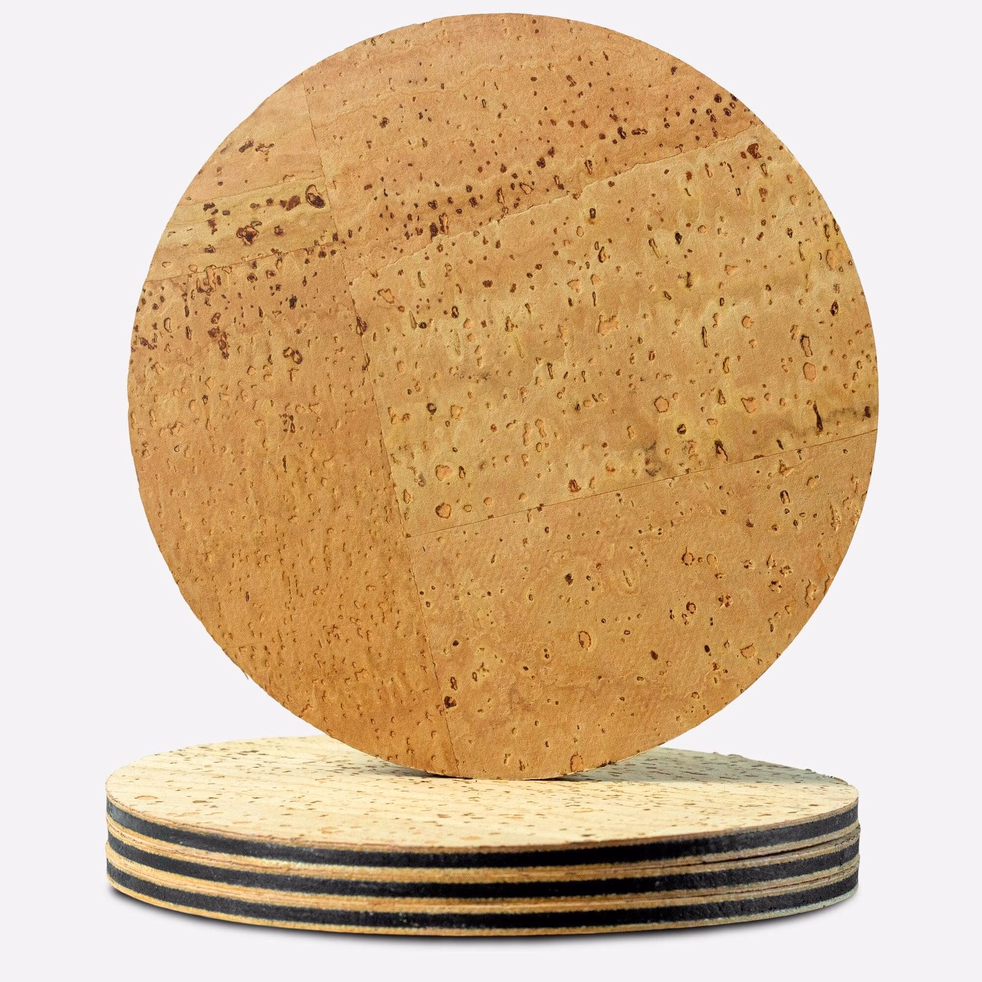 Vegan Leather Cork Coasters - Set of 4 - Image 8