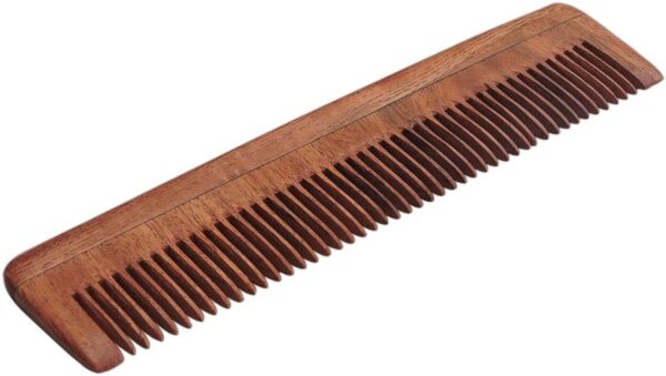 Pure Neem Wood Fine Tooth Comb for Fine Hair - Image 4