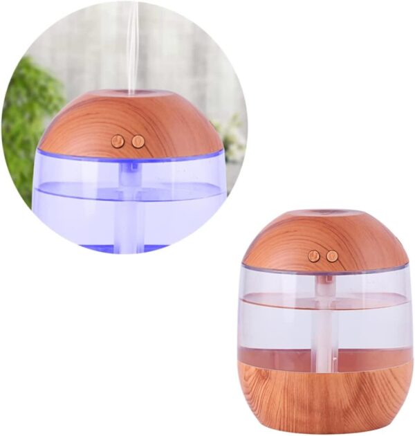 Wooden Essential Oil Diffuser Humidifier Night Light 700Ml Diffuser for Aromatherapy