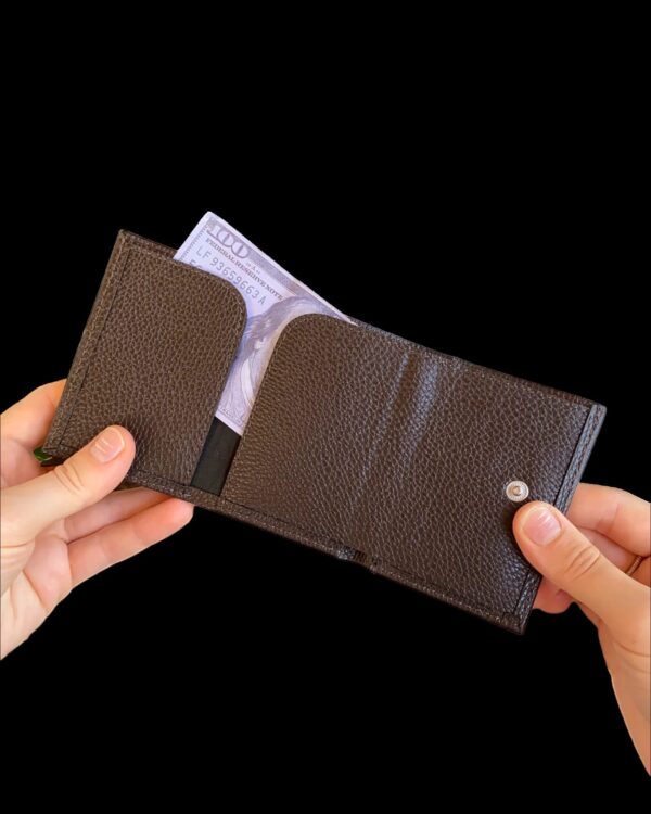 Agara – PU Leather RFID Mechanism Card Holder/Wallet - Image 9