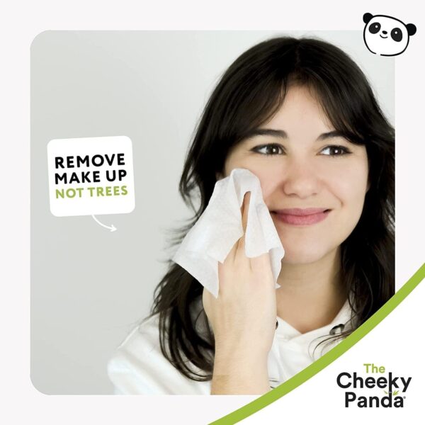 Premium Sustainable Face Wipes Eye Makeup Remover | Coconut Scented (Pack of 25) - Image 3