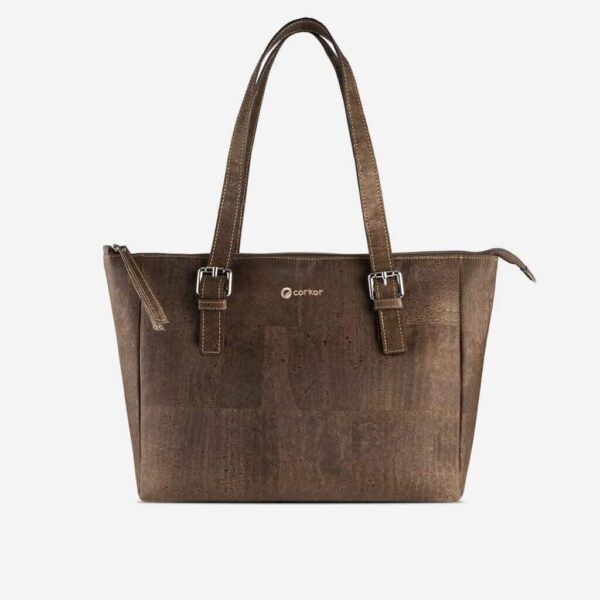 Vegan Leather Satchel Bag - Image 5