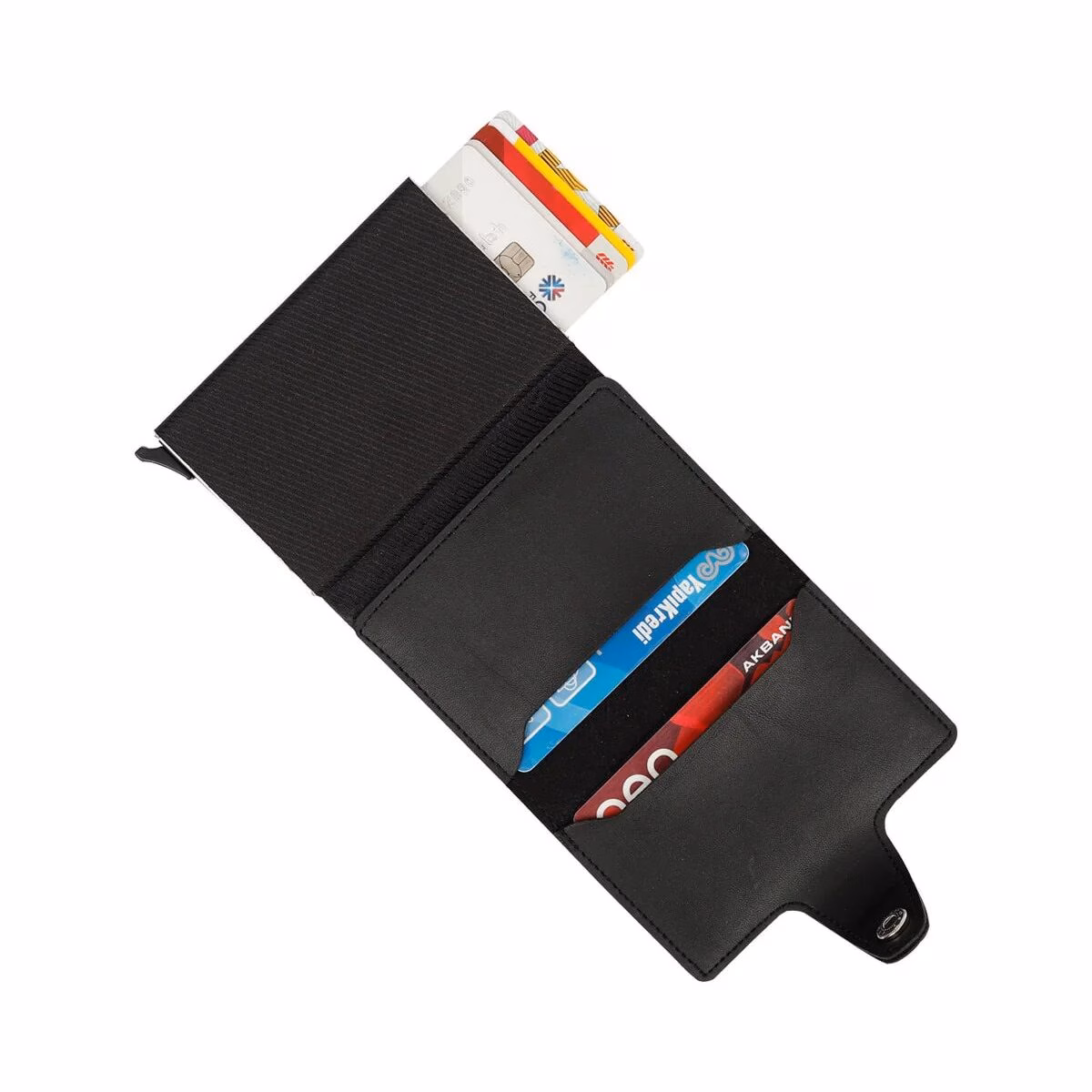 Konk - Synthetic Leather RFID Protection Pop-Op Cardholder - Image 3