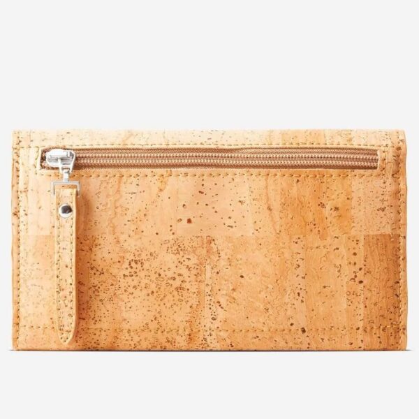 Women Vegan Cork Leather Wallet Slim - Image 12