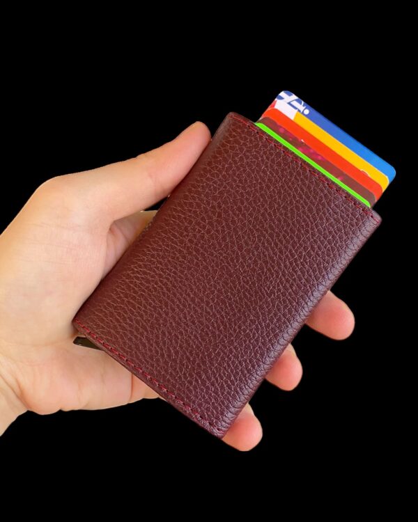 Agara – PU Leather RFID Mechanism Card Holder/Wallet