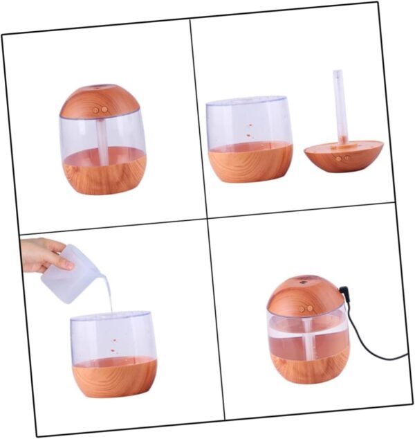 Wooden Essential Oil Diffuser Humidifier Night Light 700Ml Diffuser for Aromatherapy - Image 5