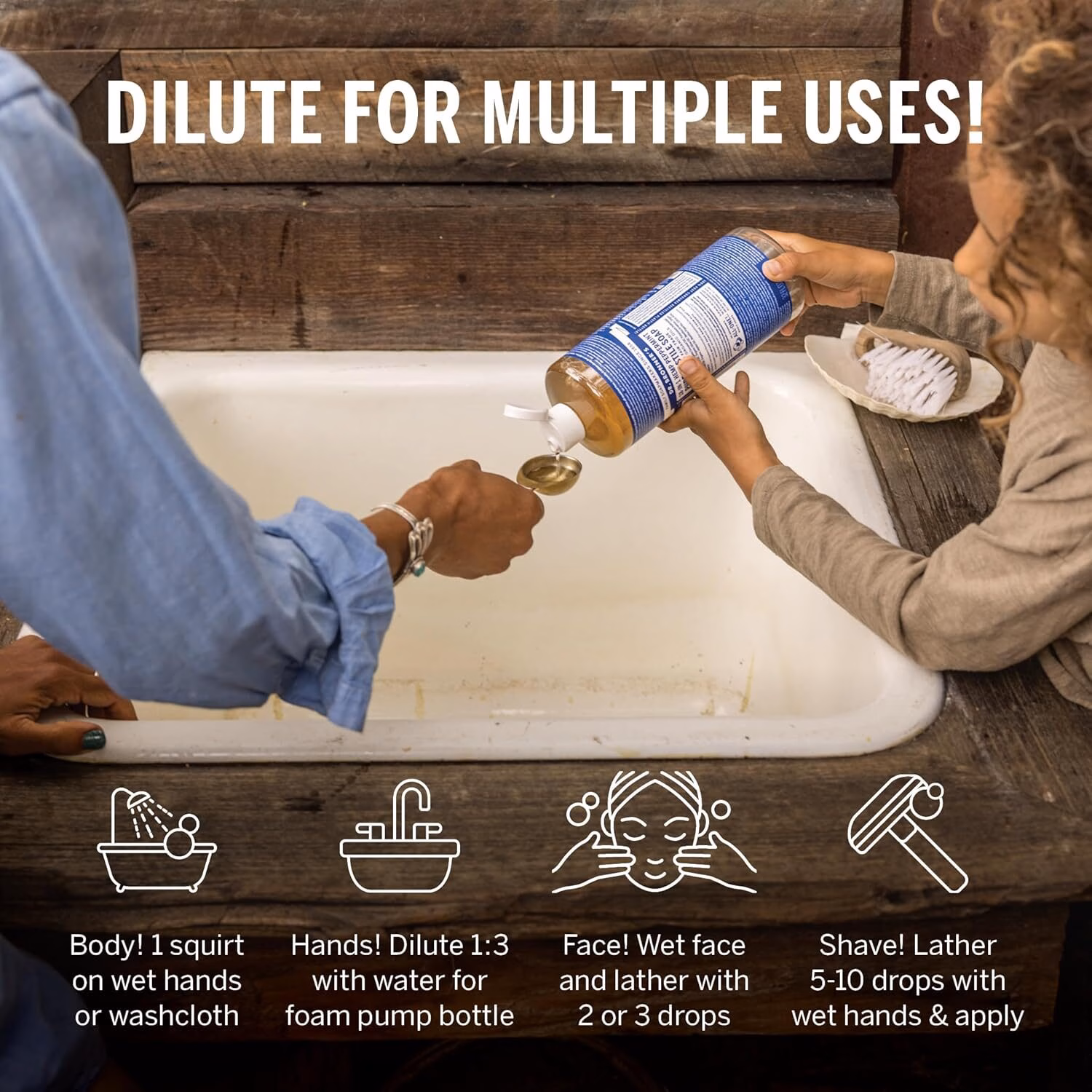 - Pure Castile Liquid Soap - Organic - Nourishing Beauty Solutions - Sandalwood Jasmine Scent - 3.8L - Image 5