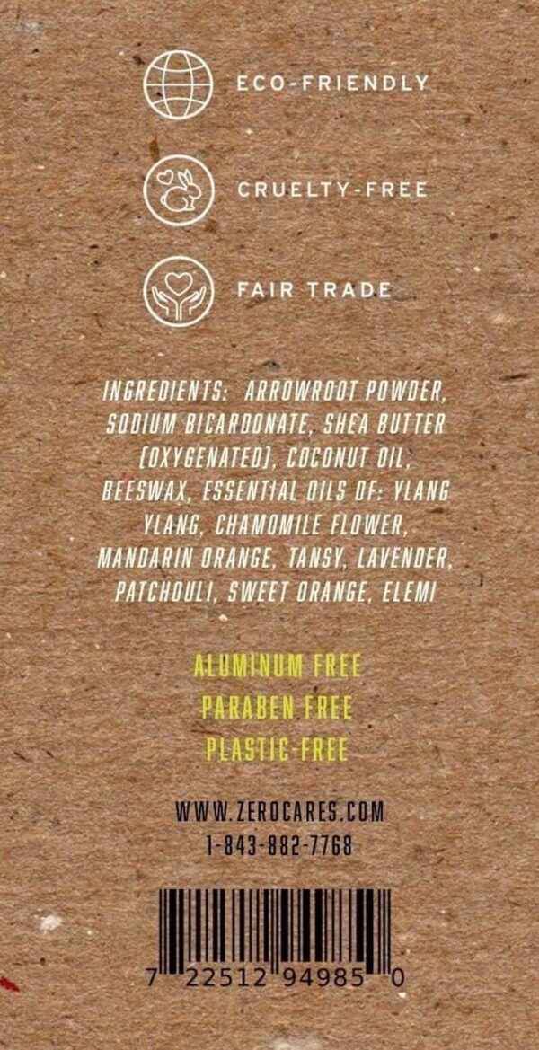 Zero Waste Dual-Strength Natural Deodorant 100% Biodegradable, Earth-Friendly, Cardboard Push-Up Tube, Plastic Free, Compost Friendly - Image 9