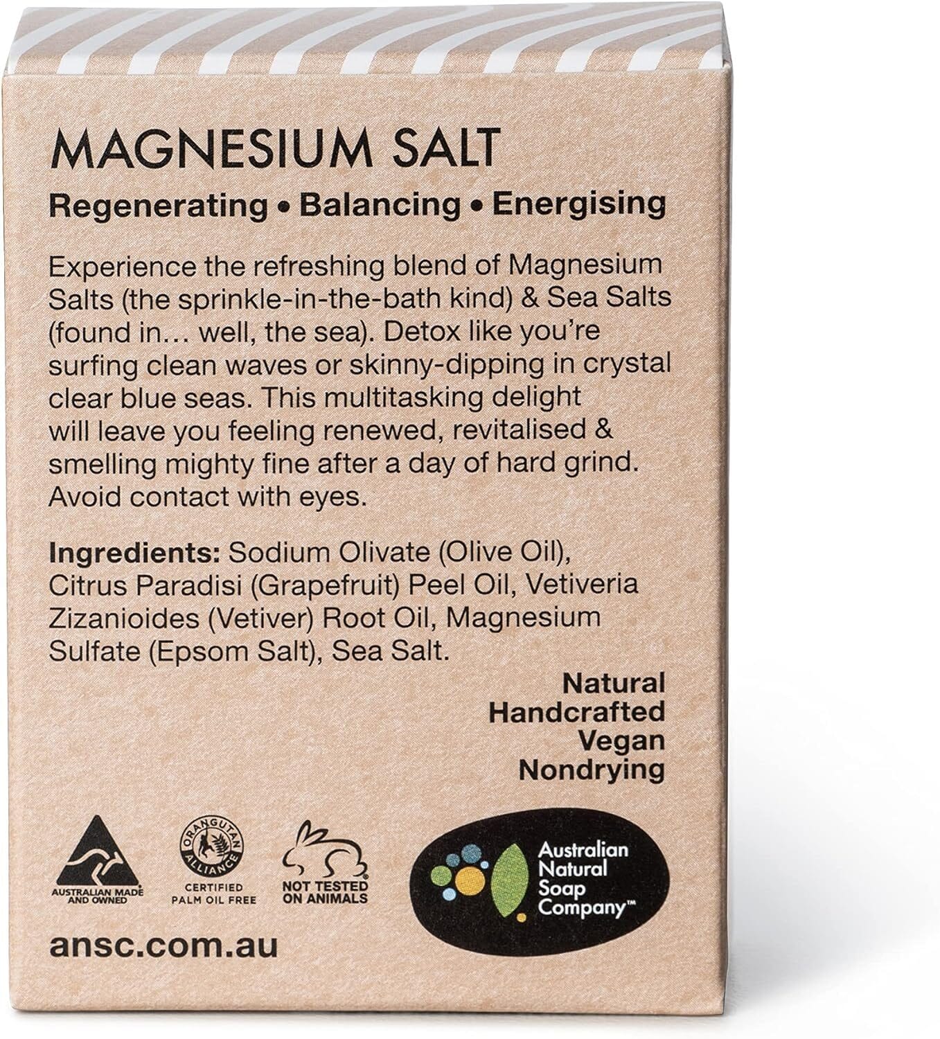 Australian-made Vegan Magnesium Salt Detoxifying Cleanser 100G - Image 3