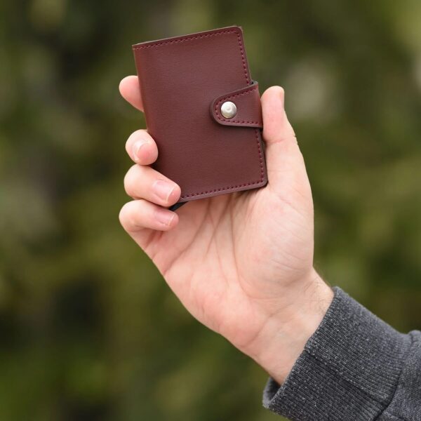 Konk - Synthetic Leather RFID Protection Pop-Op Cardholder - Image 10