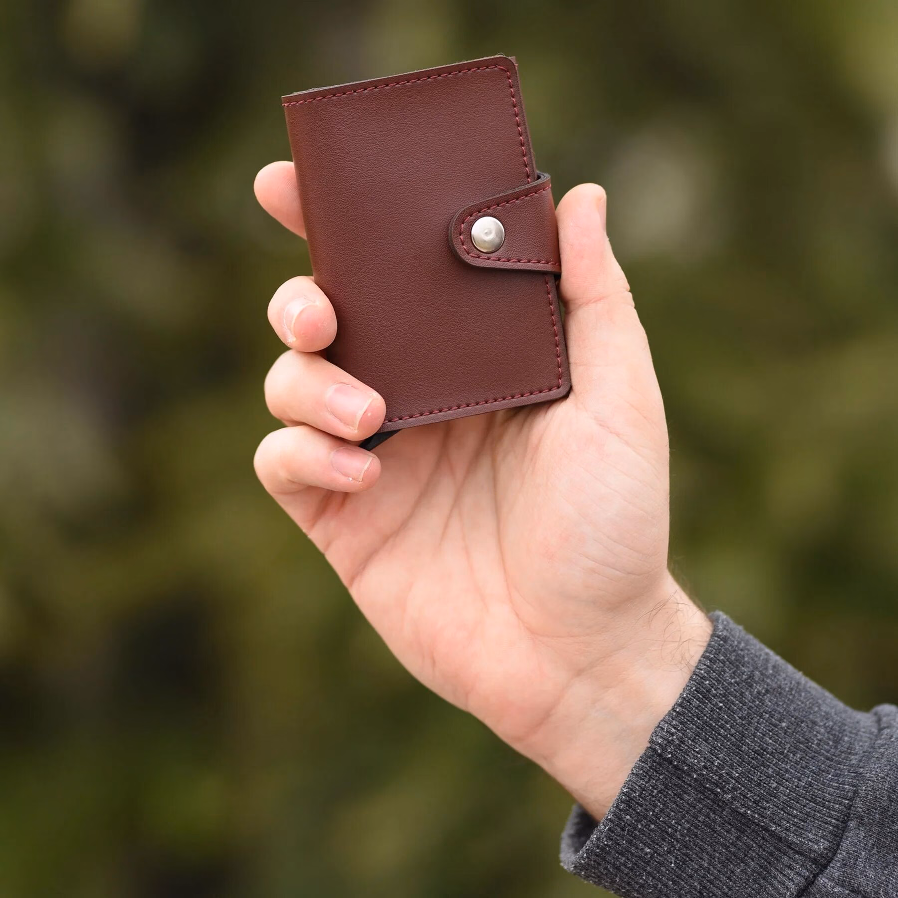 Konk - Synthetic Leather RFID Protection Pop-Op Cardholder - Image 10
