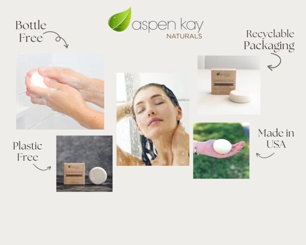 Coconut & Argan Oil Shampoo Bar, Deep Moisturizing for Dry Damaged Hair. Hydrating & Nourishing Solid Shampoo for Curly, Coily & Color Treated Hair, Vegan & Sulfate Free, USA Made. 3 Oz. - Image 4