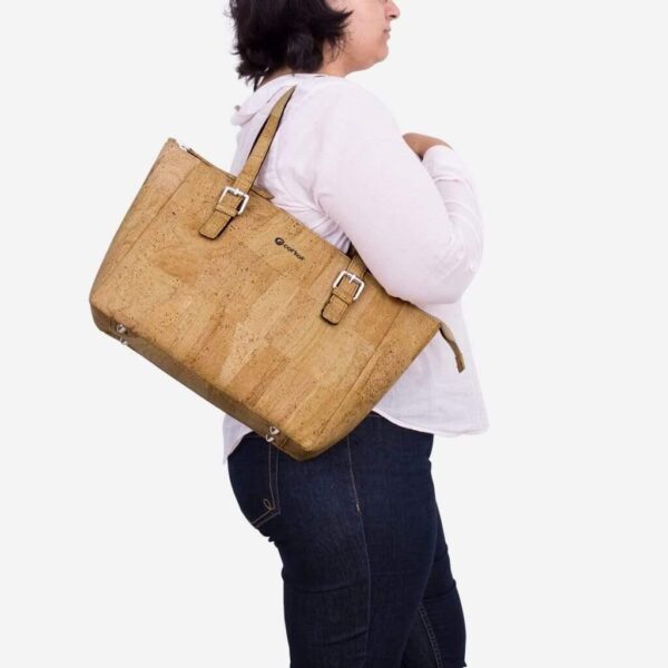 Vegan Leather Satchel Bag - Image 10