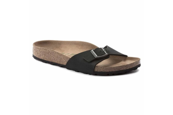 Madrid Birkibuc Vegan Sandals - Narrow - Black - Image 3